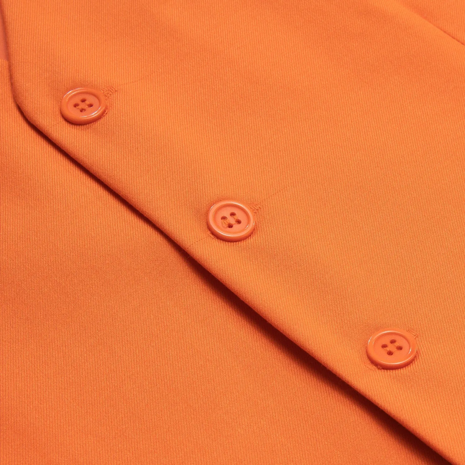 Ties2you Men's Formal Vest Coral Orange Solid Silk Vest Business Suit