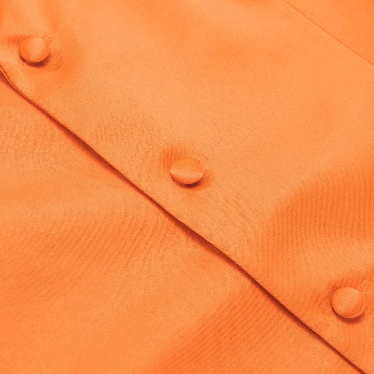 Ties2you Men's Vest Coral Orange Solid Silk Suit Vest Business