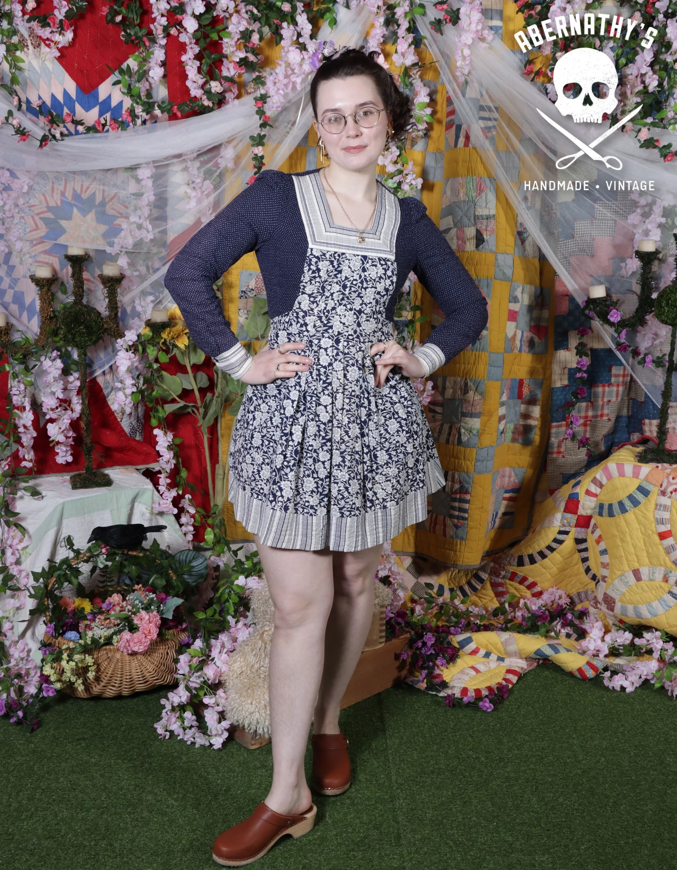 Vintage Jody T of California Short Blue Dress